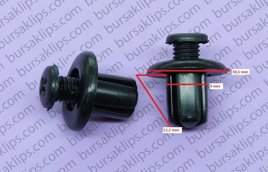 MİTSUBİSHİ,HYUNDAİ TAMPON,DAVLUMBAZ KLİPSİ (9mm) - 9046706017 - Yedek Parça