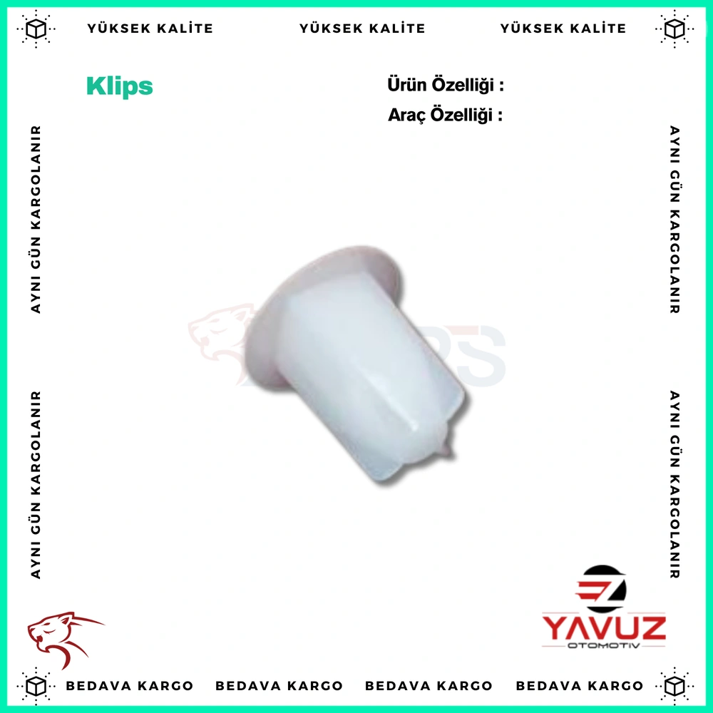 MİTSUBİSHİ,NİSSAN,TOYOTA,HYUNDAİ VİDA KLİPSİ (H-18.65mm, S-17.40mm, F-8. - MB098145 - Yedek Parça