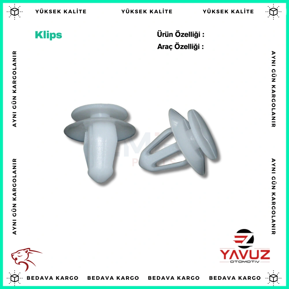OPEL KAPI DÖŞEME KLİPSİ - 2345957 - Yedek Parça