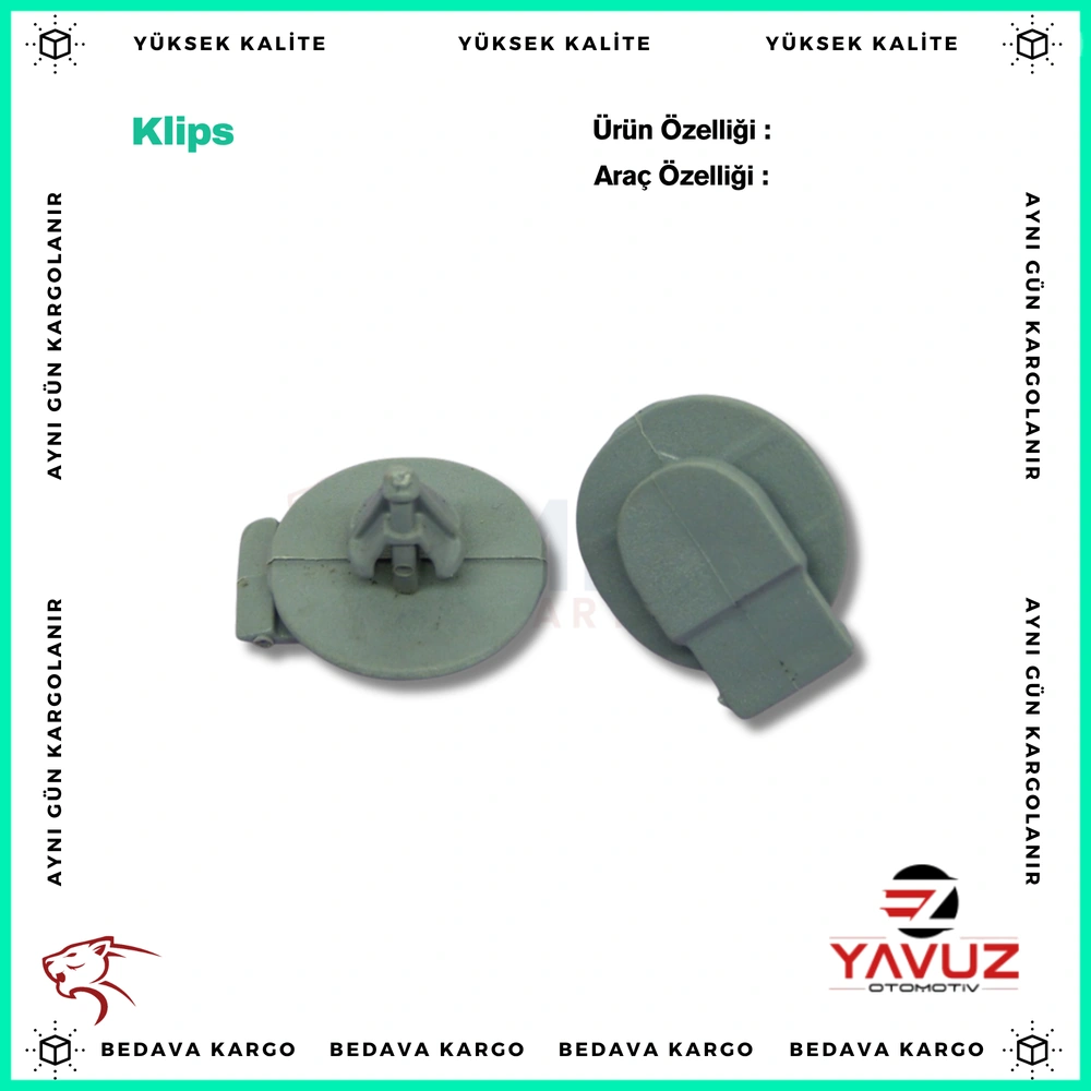 OPEL,CHEVROLET,BMW,MİNİ COOPER ÇAMURLUK BAKALİT KLİPSİ - 07137073915 - Yedek Parça
