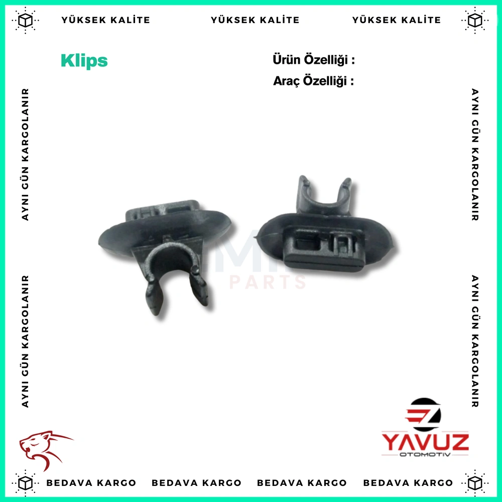 PEUGEOT,CITROEN KAPUT DEMİR KLİPSİ - 6993A1 - Yedek Parça