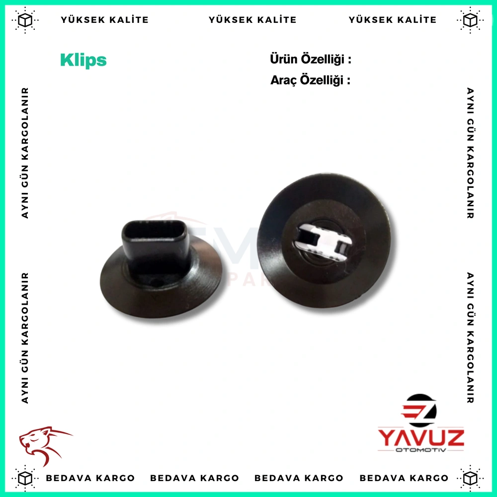 PEUGEOT,CITROEN,RENAULT YM DAVLUMBAZ,KAPLAMA KLİPSİ - 7703081056 - Yedek Parça
