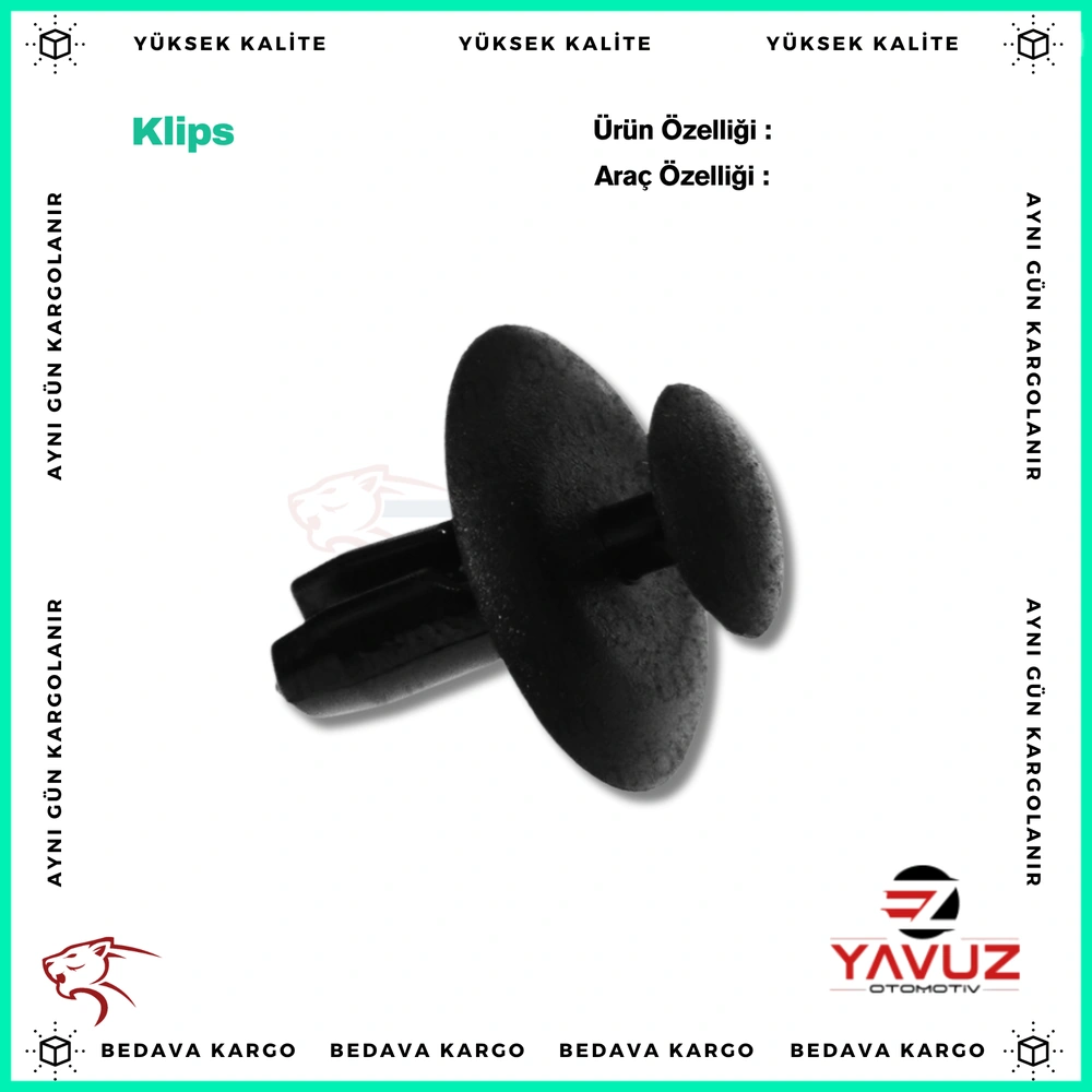 PEUGEOT,CITROEN,TOYOTA DAVLUMBAZ,DÖŞEME KLİPSİ - 699783 - Yedek Parça