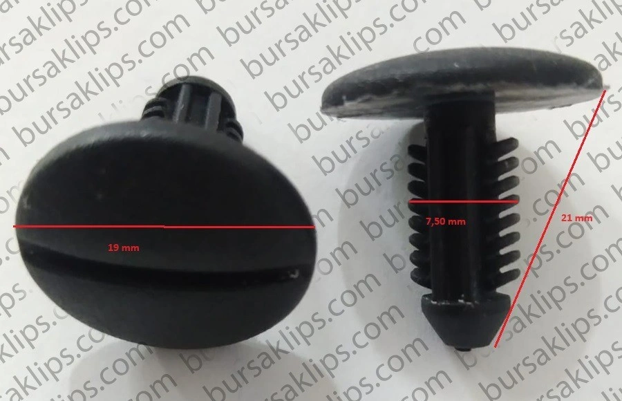 PEUGEOT-CITROEN DAVLUMBAZ KLİPSİ (21x19x7,5 mm) - 696640 - Yedek Parça