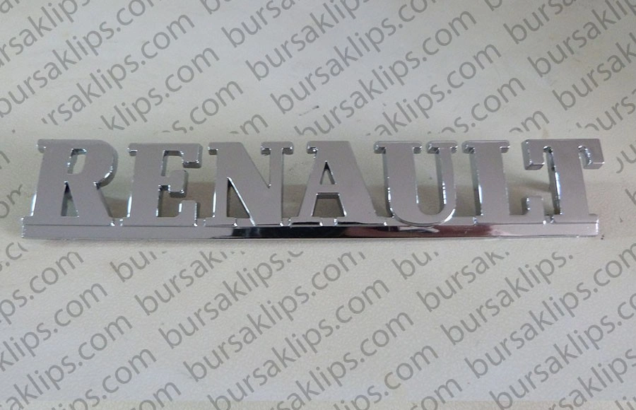 RENAULT CLİO,KANGOO,MEGANE YAZI E.M. (KROM KAPLAMA) - 7700817027 - Yedek Parça