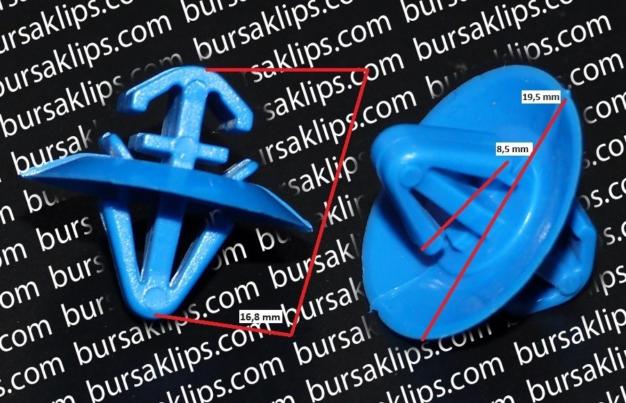 RENAULT KANGOO ÇEVRE BAND TESPİT KLİPSİ (MAVİ) - 7703077420 - Yedek Parça