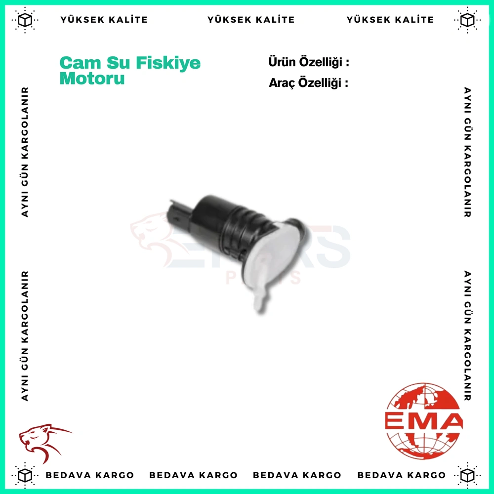 Cam Su Fiskiye Motoru Renault Clio 5 Captur Kadjar - 289209776R - Yedek Parça