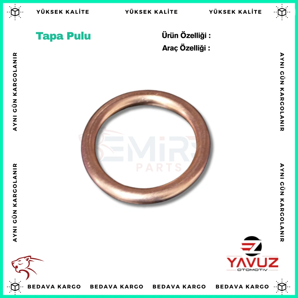 RENAULT R12 KARTER TAPA PULU (BAKIR) - 7703062062 - Yedek Parça