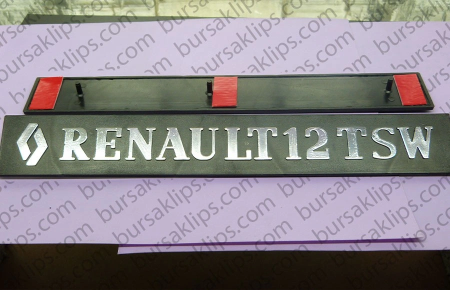 RENAULT R12 TSW BAGAJ YAZI (KROM KAPLAMA) - Yedek Parça