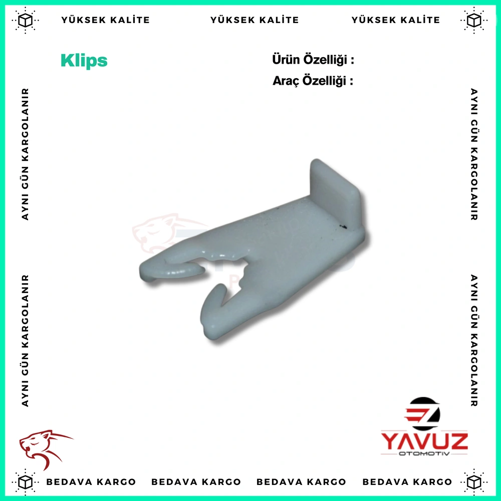 RENAULT R19, R9,MEGANE 1,CLİO CAM KRİKO SABİTLEME KLİPSİ - 7700834354 - Yedek Parça