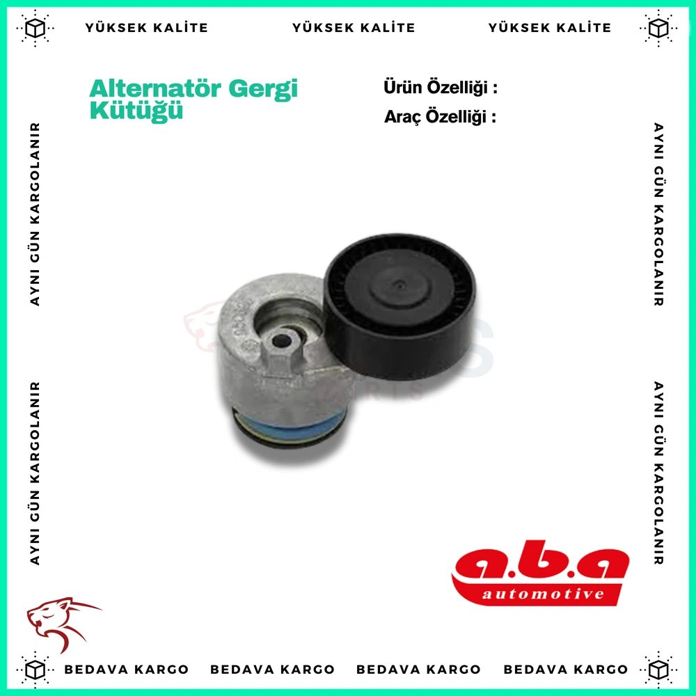 Alternator Kayis Gergisi Kutuklu R9m M9r Renault Megane Clio Captur Master Trafic 3 1.6 - A6262000270 - Yedek Parça