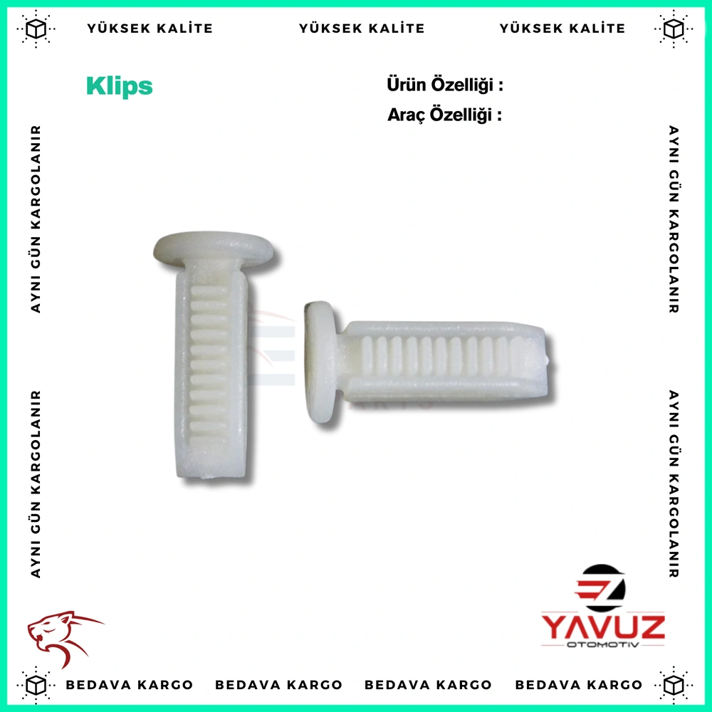 RENAULT R9 İÇ GİYDİRME KLİPSİ (BÜYÜK) - 7703077108 - Yedek Parça