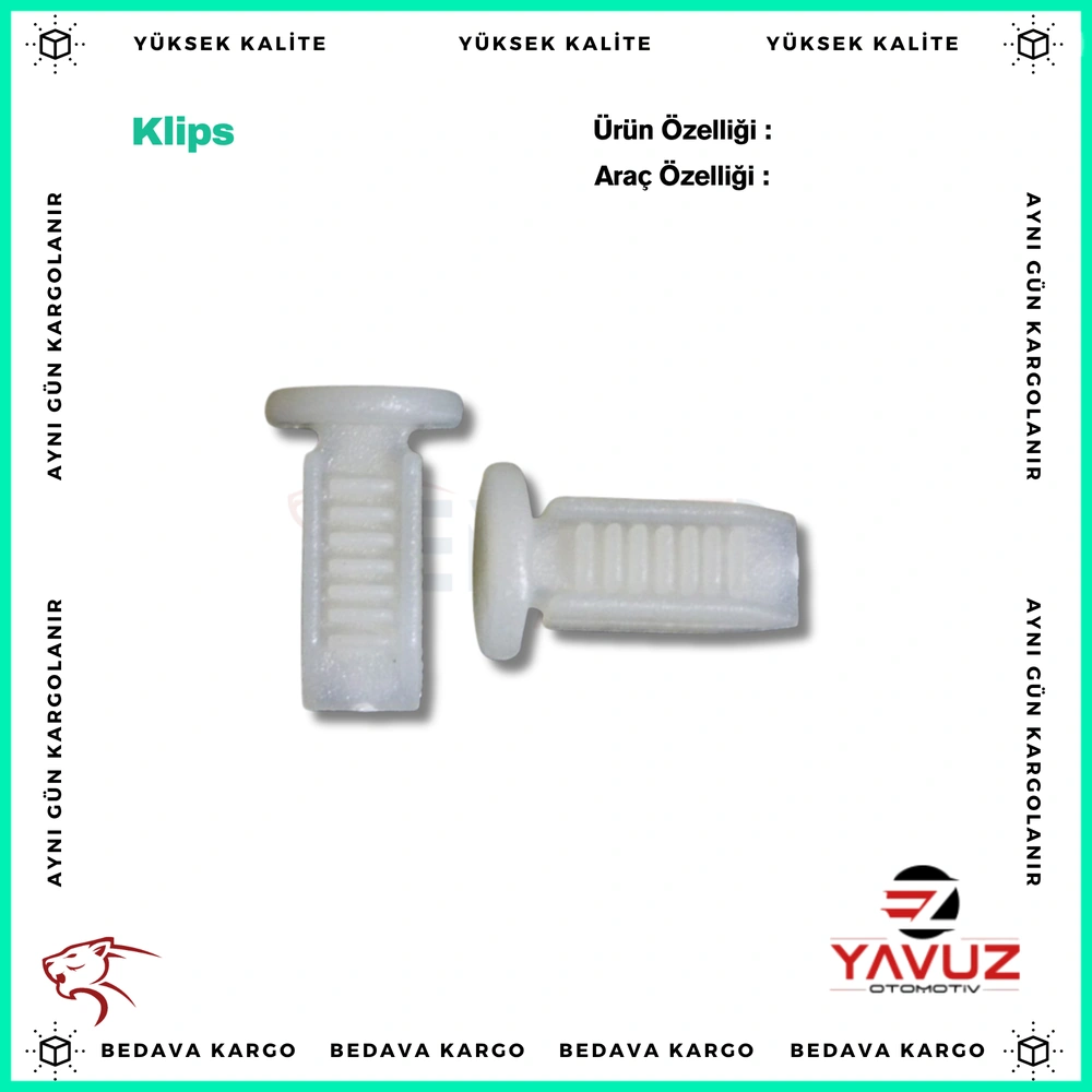 RENAULT R9 İÇ GİYDİRME KLİPSİ (KÜÇÜK) - 7703077107 - Yedek Parça
