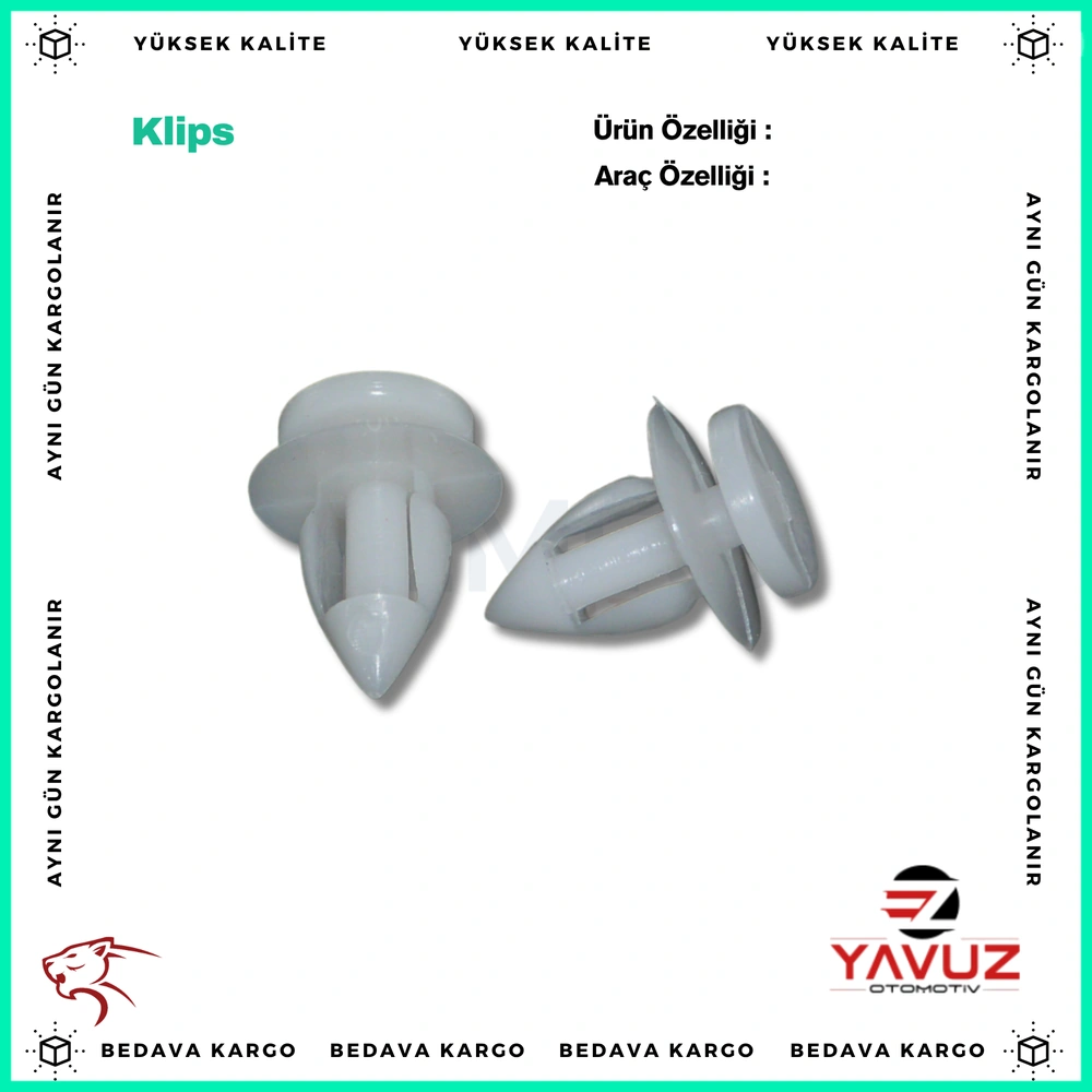 RENAULT R9 MARŞPİYEL KLİPSİ - 7703077004 - Yedek Parça