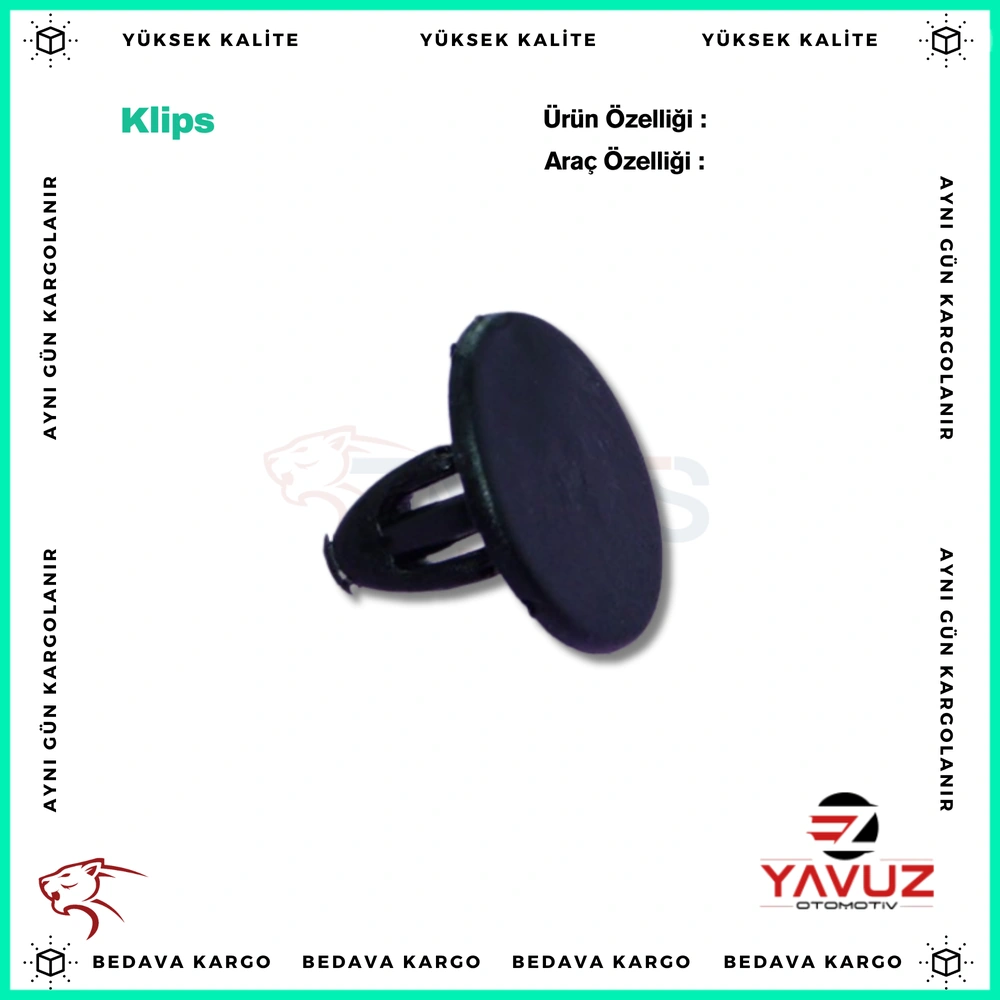 RENAULT R9,R11 BAGAJ HALI KLİPSİ - 7703077177 - Yedek Parça