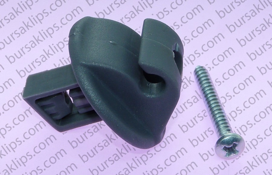 RENAULT R9,R19,KANGOO,MEGANE,TRAFİC 2 GÜNEŞLİK AYAĞI (CİVATALI) (KOYU GRİ) - 7700424981 - Yedek Parça