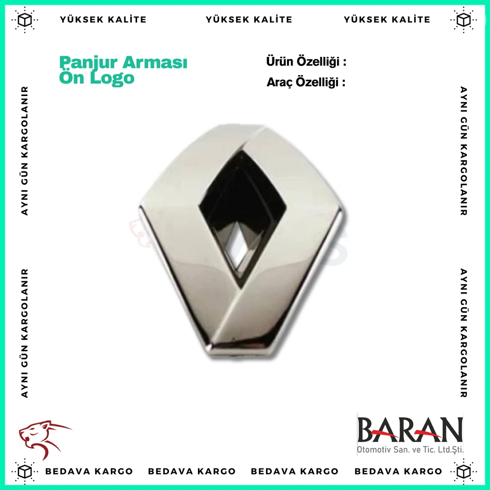 Panjur Armasi On Logosu Renault R19 - 7700832974 - Yedek Parça