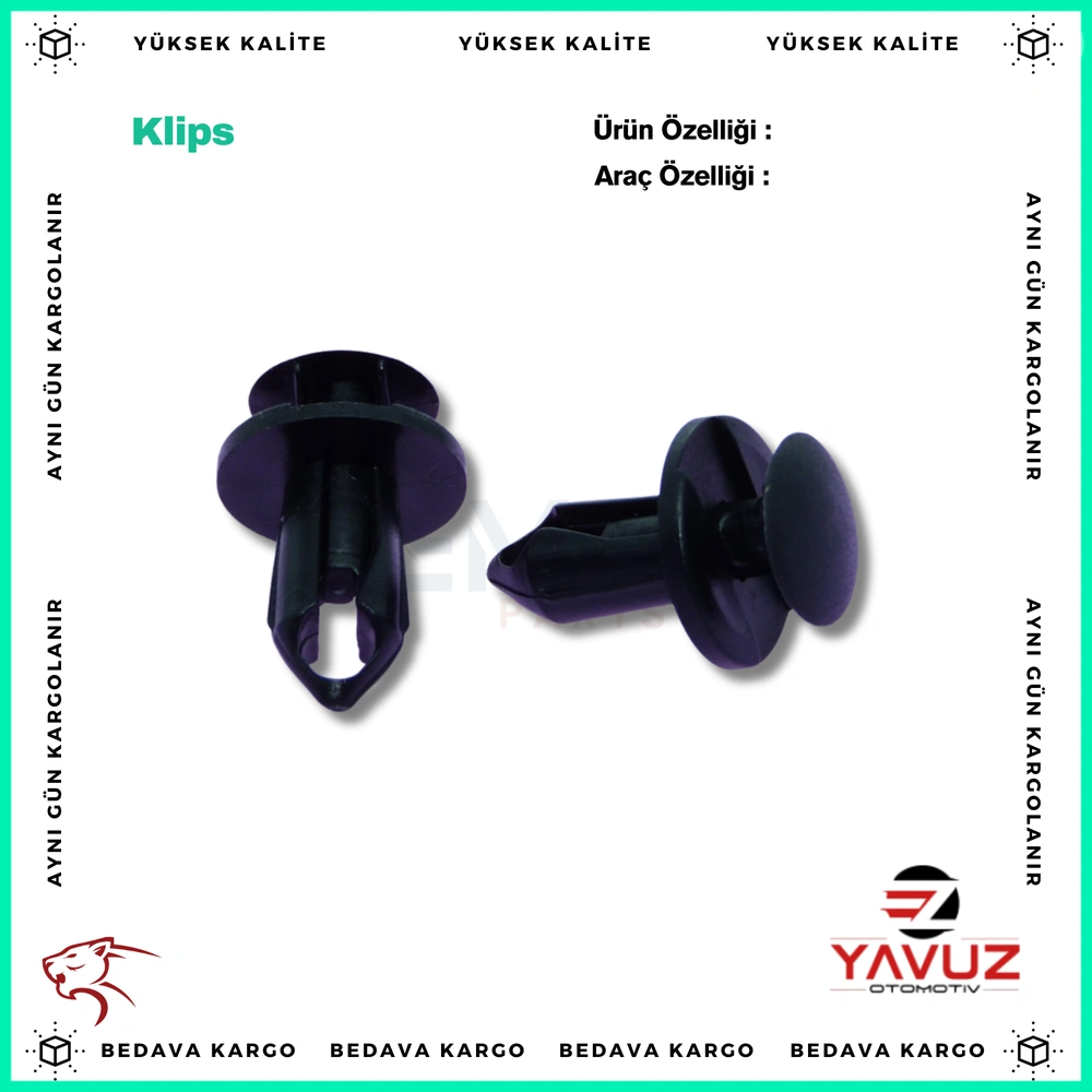 RENAULT,FORD,VOLKSWAGEN,AUDİ DAVLUMBAZ, KARTER MUHAFAZA KLİPSİ - 7701049271 - Yedek Parça