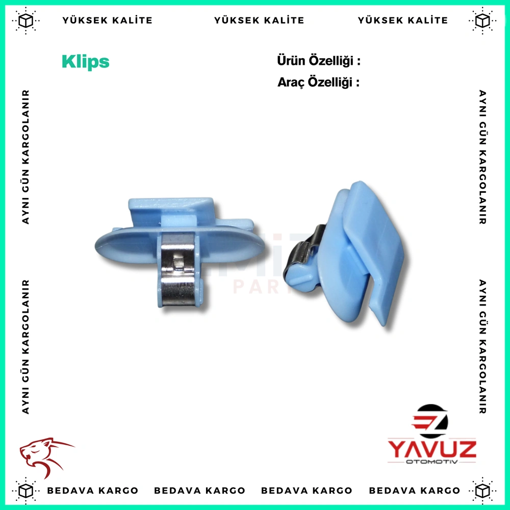RENAULT,PEUGEOT,OPEL CORSA,MERİVA,İNSİGNİA EŞİK KLİPSİ - 24405740 - Yedek Parça