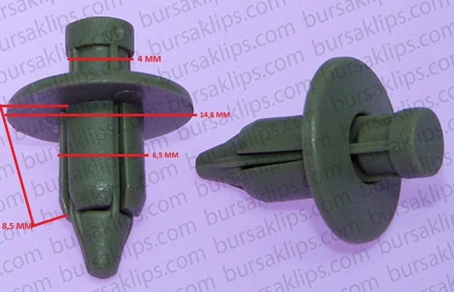 SUBARU,KİA,HYUNDAİ,TOYOTA,SUZUKİ İÇ KAPLAMA KLİPSİ (BEJ) (4 mm) - 9046707041 - Yedek Parça