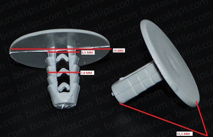 TOFAŞ SLX PROVAN TAVAN DÖŞEME KLİPSİ (GRİ) - 85006760 - Yedek Parça