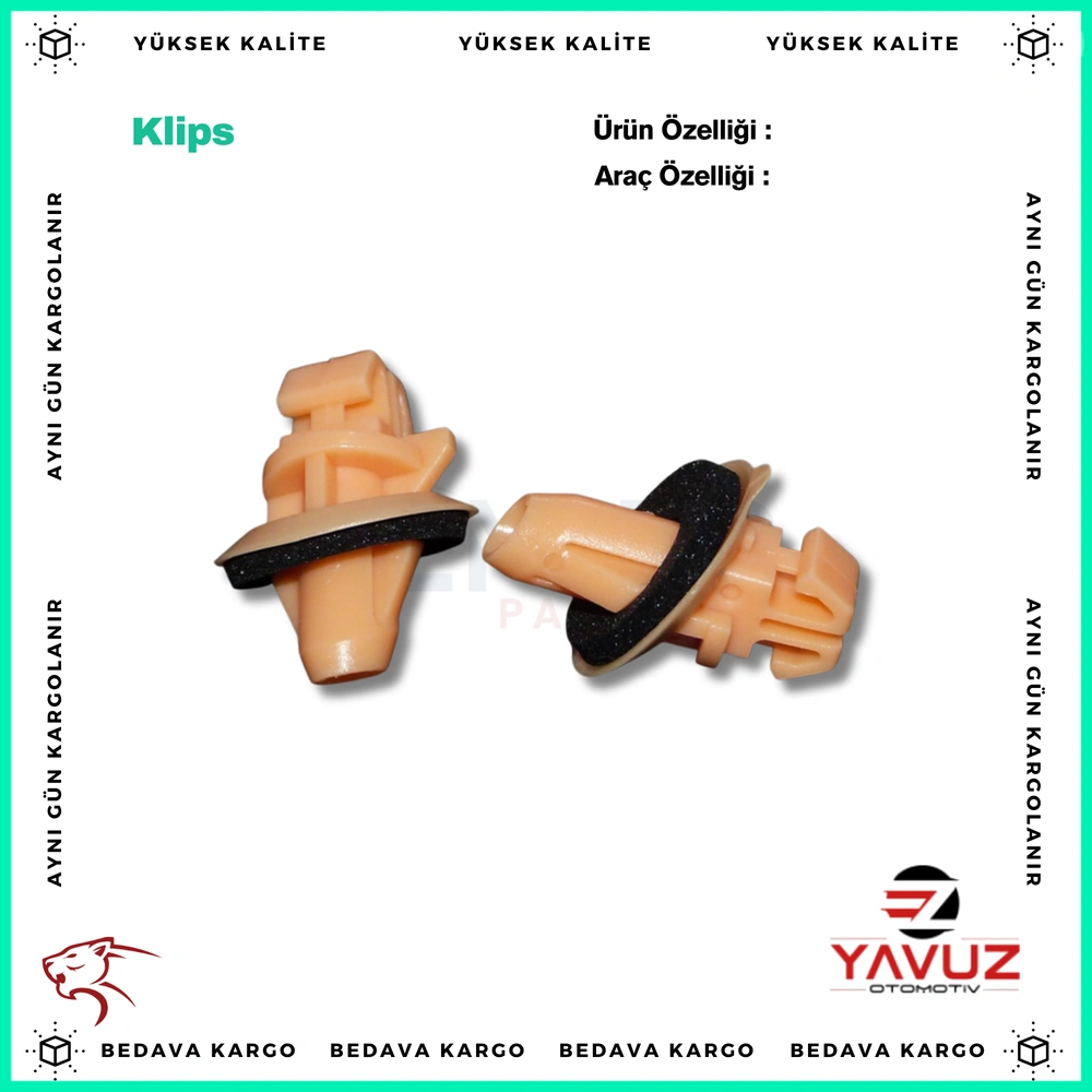 TOYOTA ÇITA KLİPSİ - 7539460030 - Yedek Parça