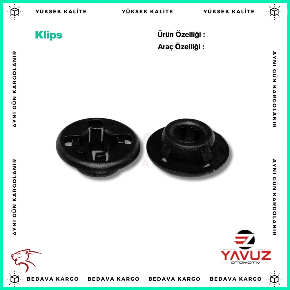 TOYOTA KAPUT DEMİR KLİPSİ - 9048015028 - Yedek Parça
