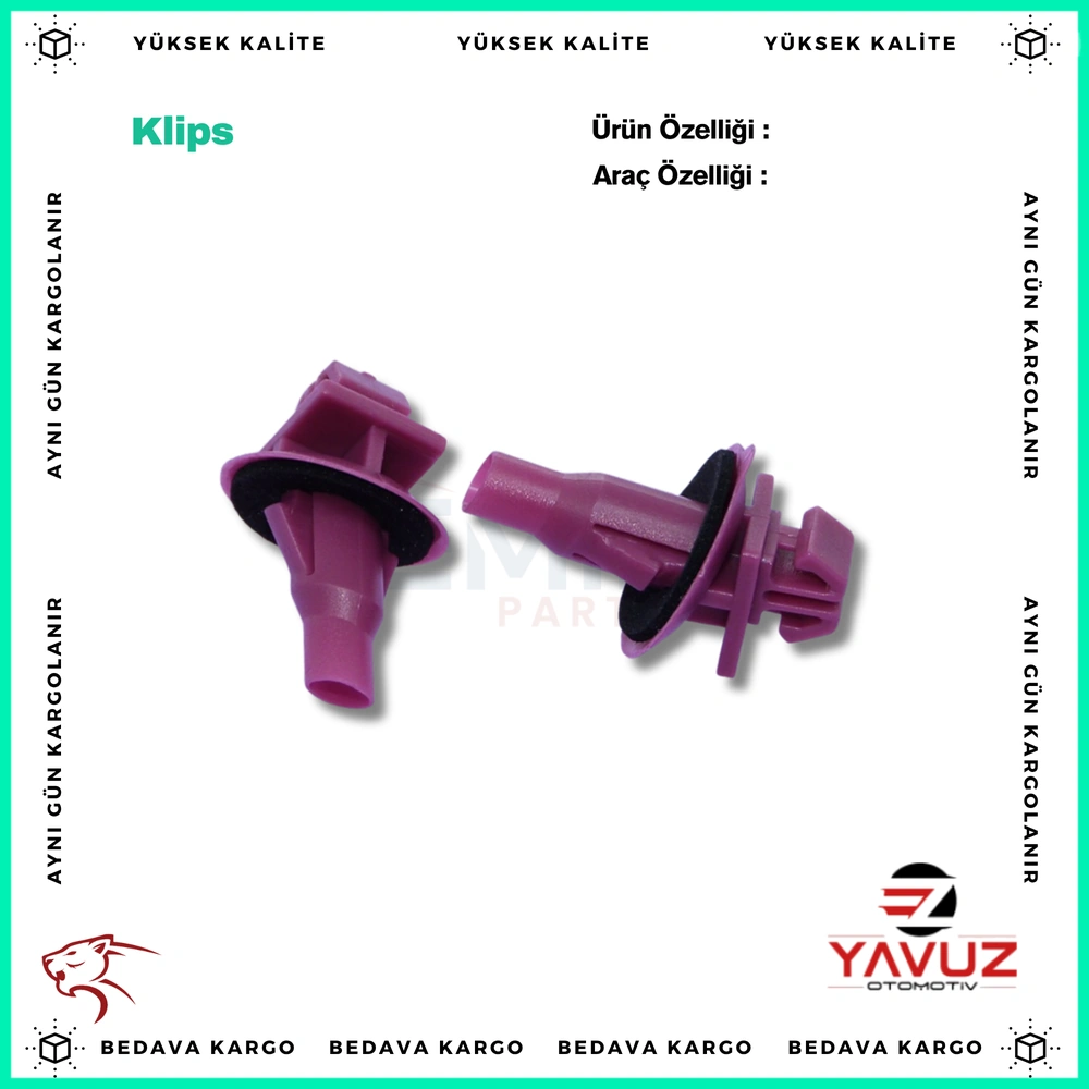 TOYOTA LAND CRUİSER PRADO ÇITA KLİPSİ - 7588160010 - Yedek Parça