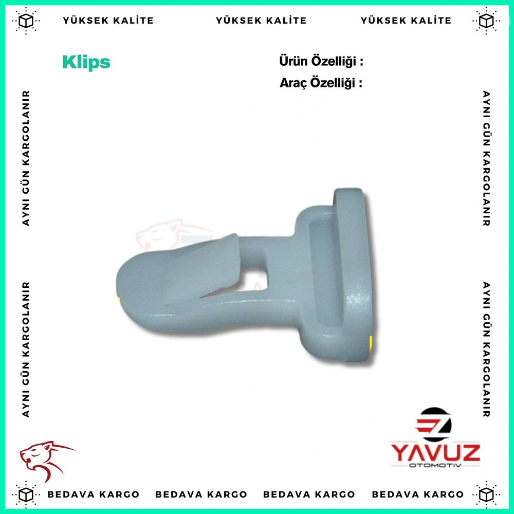 TOYOTA ÖN,ARKA SPOİLER KLİPSİ (KÜÇÜK) - 7539235220 - Yedek Parça