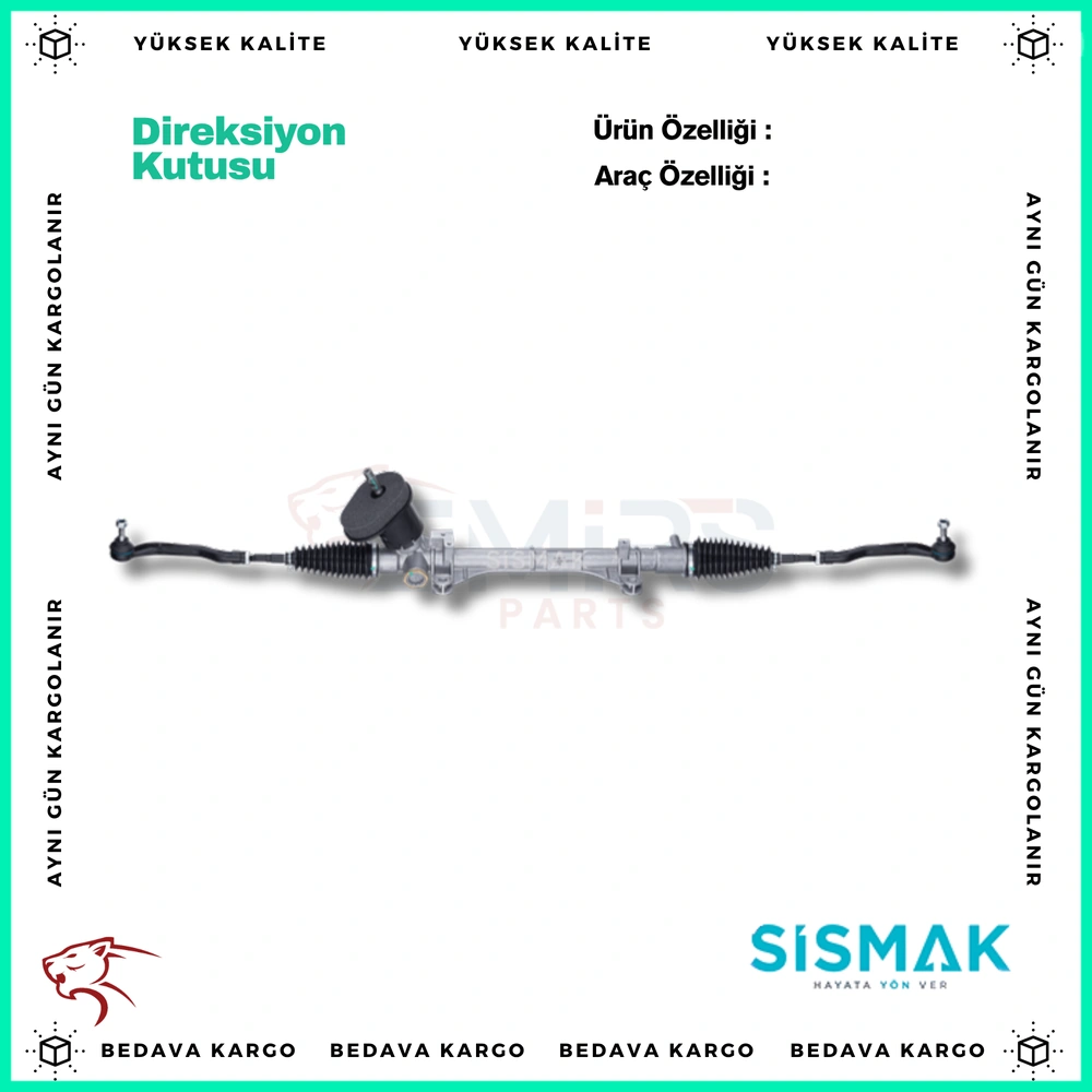 Direksiyon Kutusu Elektrik Destekli Renault Fluence Megane 3 Scenic - 490018982R - Yedek Parça