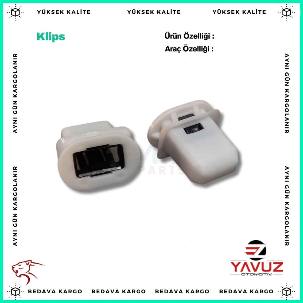 TOYOTA,VOLKSWAGEN,SEAT AUDİ Q7,A4,S4,A5,A6,RS4,RS5,RS6,RS7 ARKA KOLTUK KLİPSİ - 4L0886373 - Yedek Parça