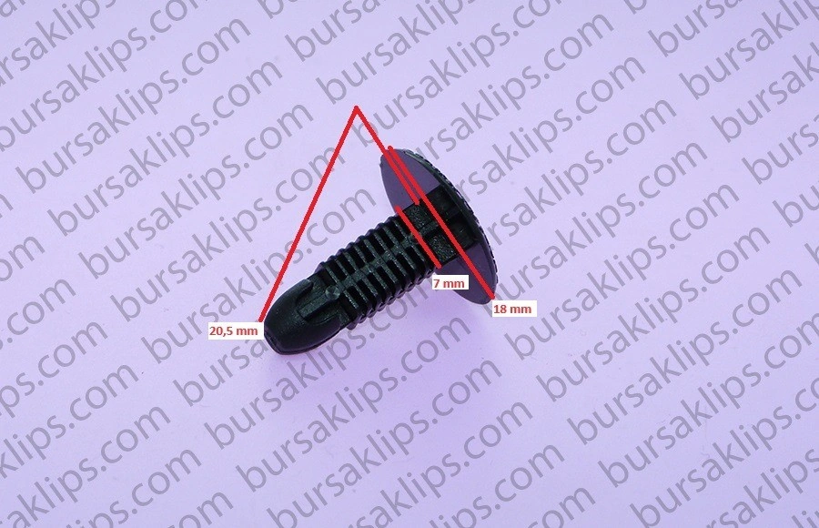 ÜNİVERSAL,HONDA,MİTSUBİSHİ,NİSSAN DÖŞEME,KAPLAMA KLİPSİ (SİYAH) - 7699601P02 - Yedek Parça