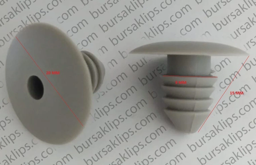 VOLKSWAGEN GOLF-PASSAT-MERCEDES BAGAJ DÖŞEME KLİPSİ (AÇIK GRİ) - 2D0867597 - Yedek Parça