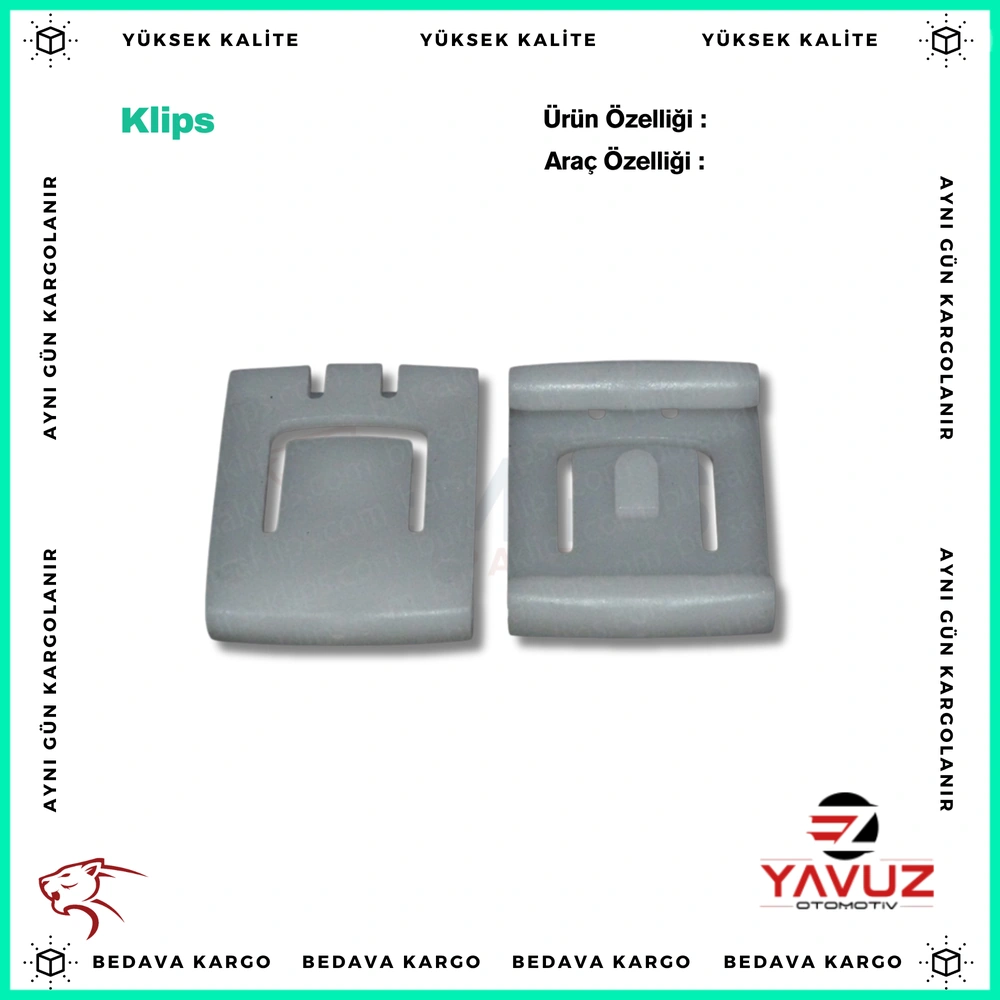 VOLKSWAGEN JETTA KOLTUK KIZAK KLİPSİ (SOL) - 191881213909 - Yedek Parça