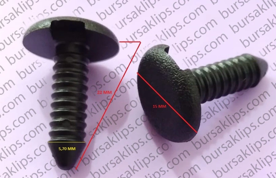 VOLKSWAGEN POLO 2015-2021 KAPI PANEL KLİPSİ (5,7x22x15mm) - 6Q0867333 - Yedek Parça