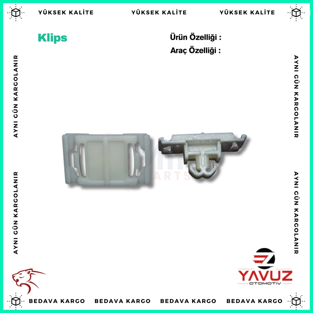 VOLKSWAGEN,AUDİ A3,A4,A6,A8,A80 KAPI ÇITA KLİPSİ - 4A0853825 - Yedek Parça