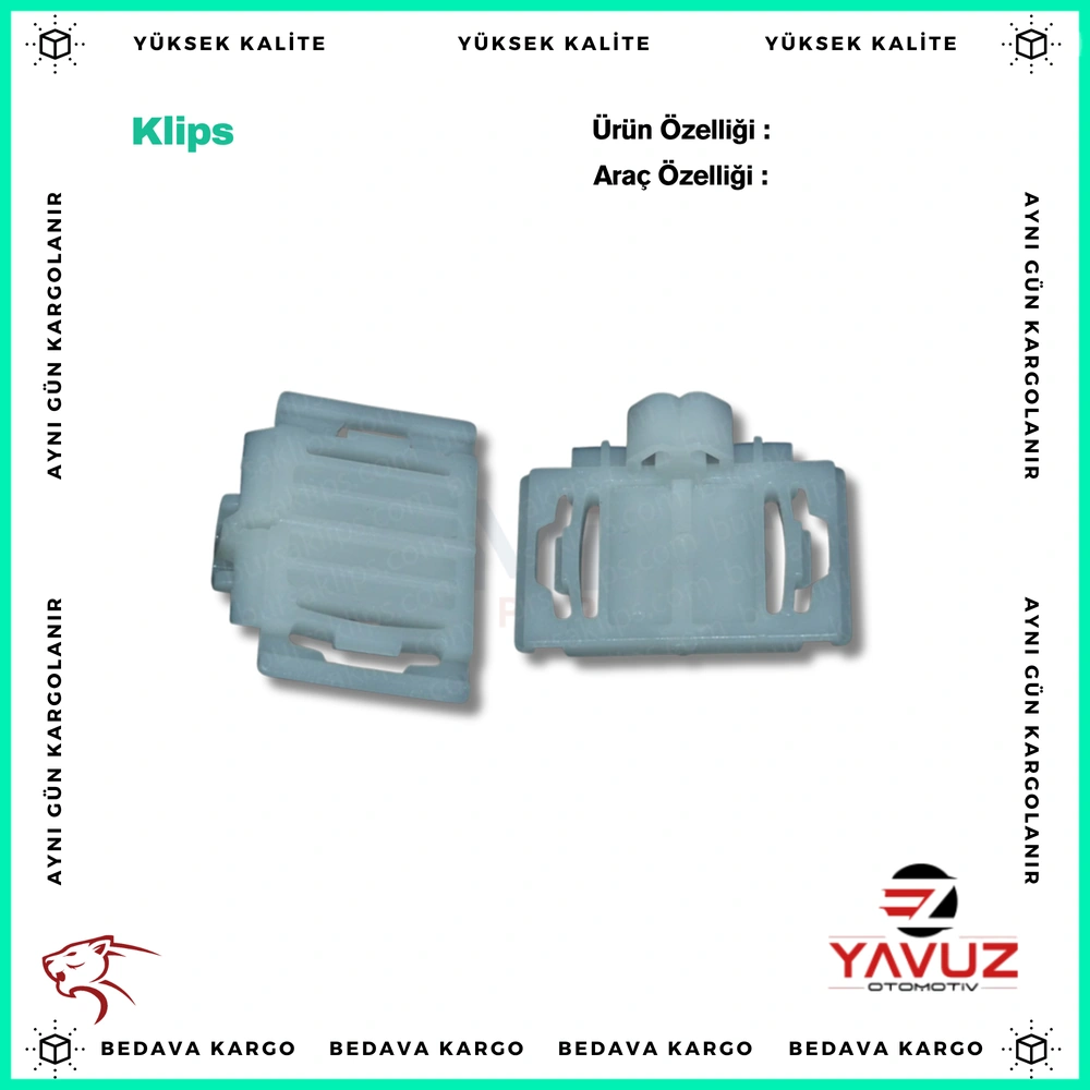 VOLKSWAGEN,AUDİ YAN KAPI ÇITA KLİPSİ - 4A0853825C - Yedek Parça
