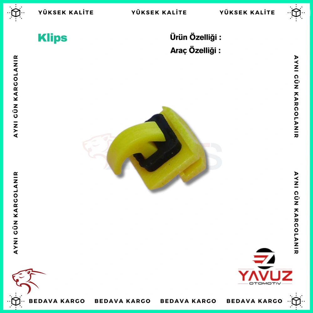 VOLKSWAGEN,SEAT CAM KENAR KLİPSİ - 1M0854541A - Yedek Parça