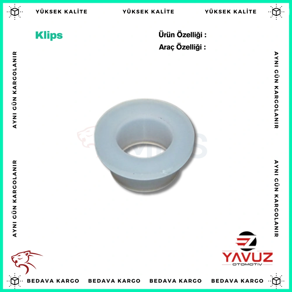 VOLKSWAGEN,SEAT,SKODA,PORSCHE ARMA,YAZI KLİPSİ (10mm) - 2886 - Yedek Parça