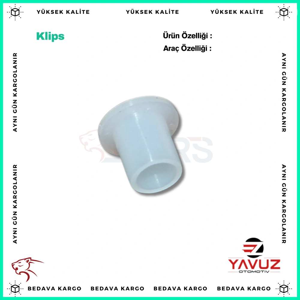 VOLKSWAGEN,SEAT,SKODA,PORSCHE ARMA,YAZI KLİPSİ (8mm) - 2885 - Yedek Parça