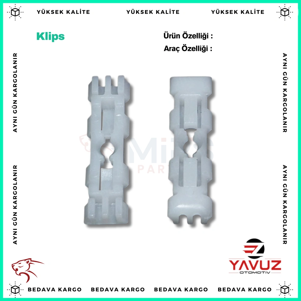 VOLKSWAGEN,SKODA TAVAN ÇITA KLİPSİ - 191853733A - Yedek Parça