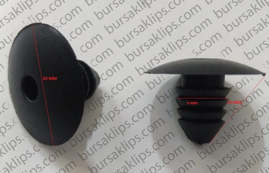 VOLKSWAGEN-MERCEDES BAGAJ DÖŞEME KLİPSİ (SİYAH)(15X9X20MM) - 19186719901C - Yedek Parça