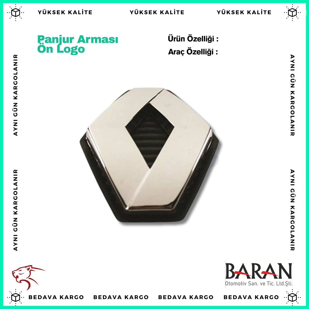 Panjur Armasi On Logosu Renault Megane 2 - 8200179691 - Yedek Parça