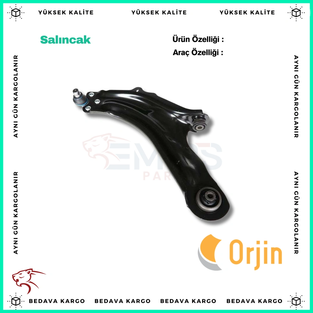 Salincak On Sol Alt Renault Kangoo 2008- - 8200586561 - Yedek Parça