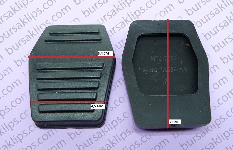FORD TRANSİT,CONNECT 98-05,FOCUS,FİESTA DEBRİYAJ, FREN PEDAL LASTİĞİ - 94BB7A624AA - Yedek Parça