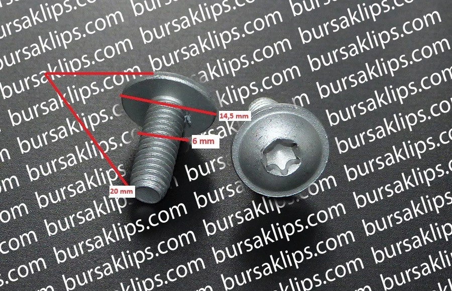 MERCEDES,FORD BASAMAK VİDA TORX (M6) - N000000001476 - Yedek Parça