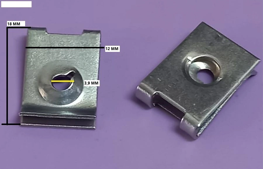 MERCEDES,FORD TRİFON SOMUN BEYAZ ÇİNKO (3.9x12x18mm) - A0009944945 - Yedek Parça