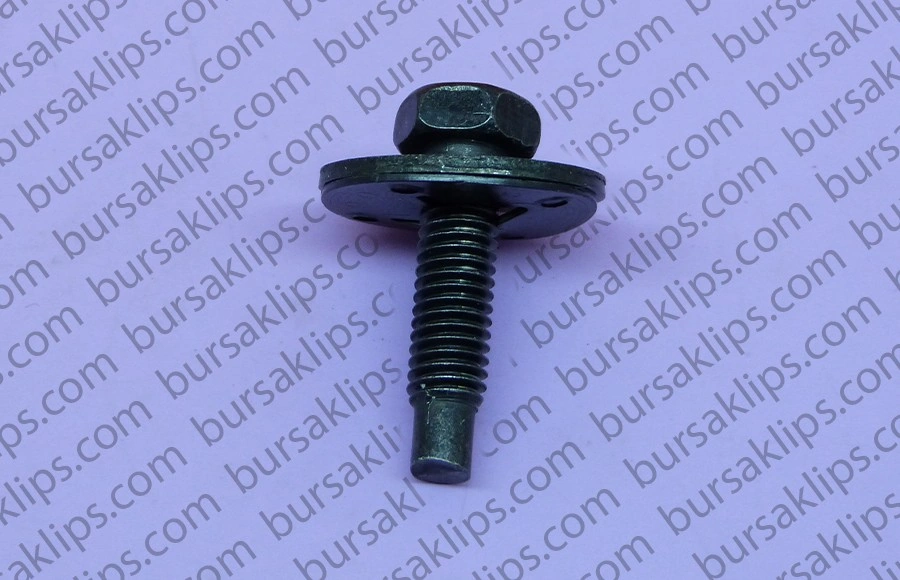 TOYOTA,HYUNDAİ OYNAR PULLU CİVATA SİYAH (M6x24mm) - Yedek Parça