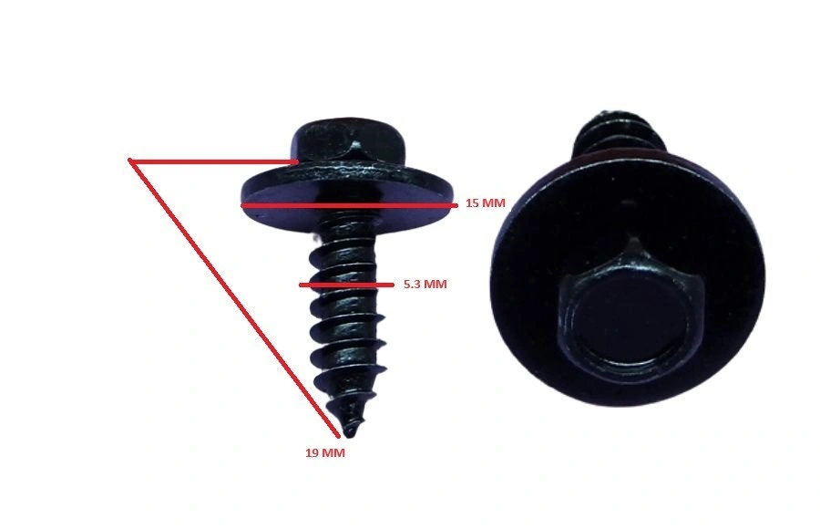 TRİFON VİDA SİYAH (5,3x19mm) - Yedek Parça