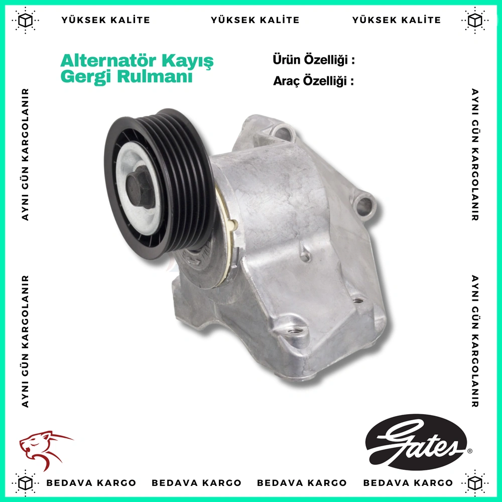 Alternator Kayis Gergisi Kutuklu Focus 1.4 16v 1.6 16v 98-05 - 98MF3C631CF - Yedek Parça